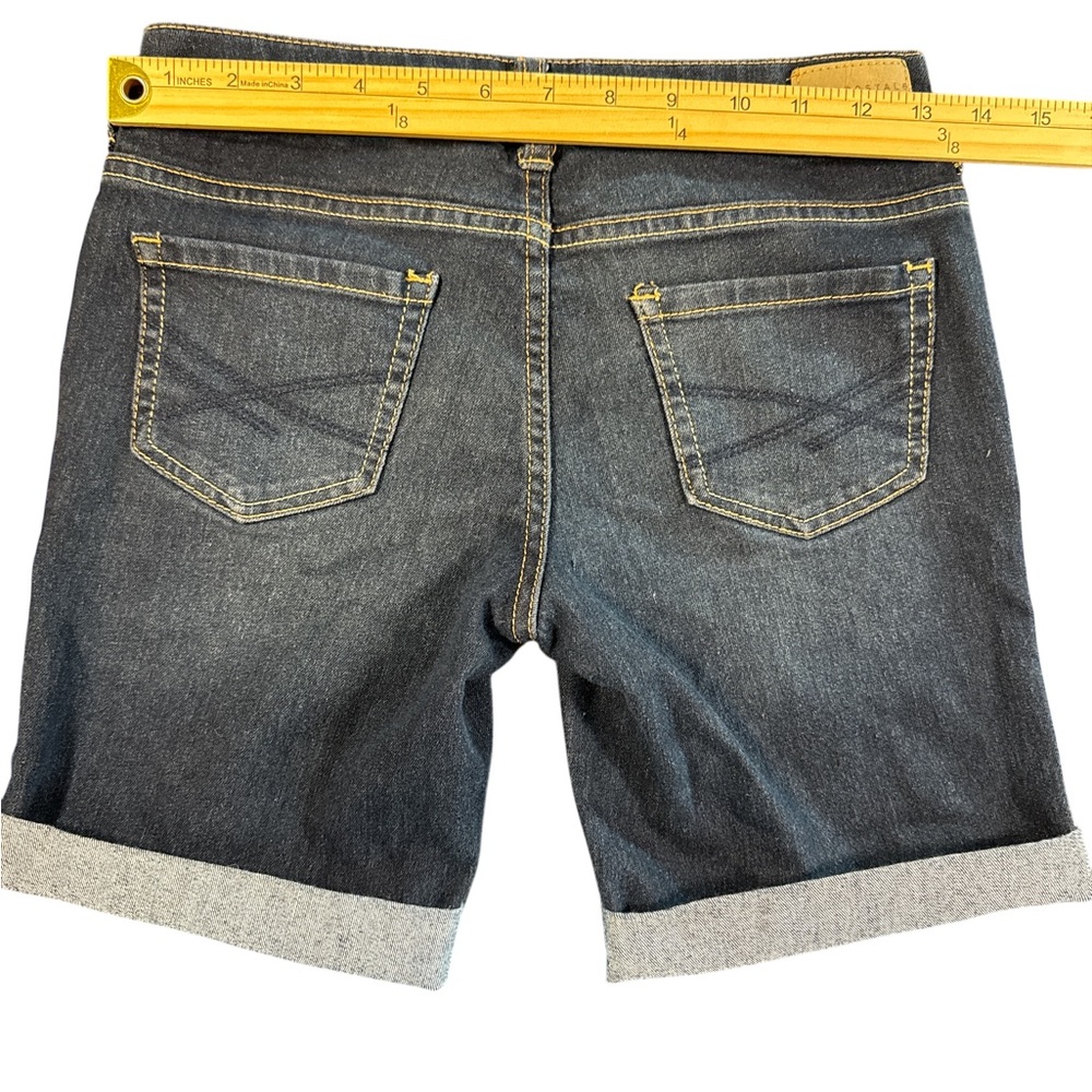 Aeropostale Blue Jean Shorts Cuffed Hem - Picture 3 of 7